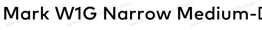Mark W1G Narrow Medium字体转换
